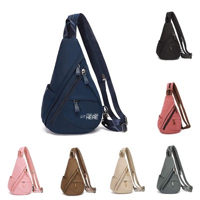 Canvas Sling Crossbody Bag