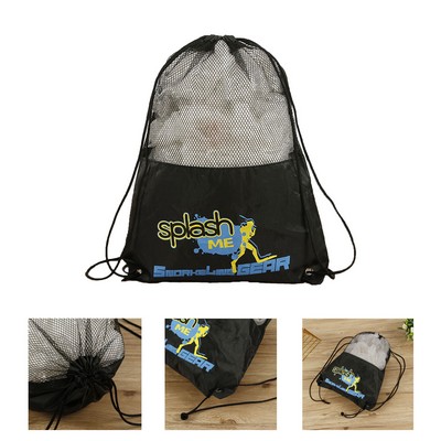 Mesh Drawstring Backpack