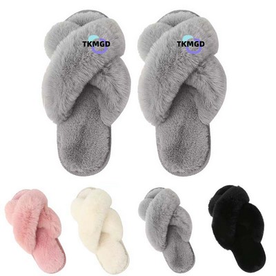 Women's Cross Band Slippers