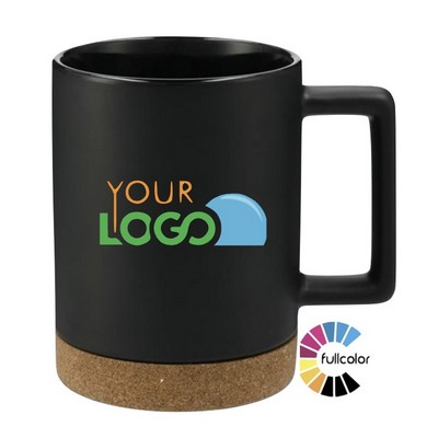 Full Color Options Ceramic Mug with Cork Base