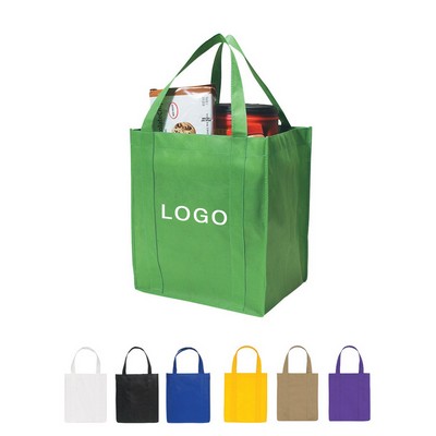 13" x 15" Large Non-Woven Tote Grocery Bag Thick Heavy Duty