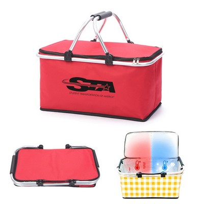 Collapsible Insulated Picnic Basket