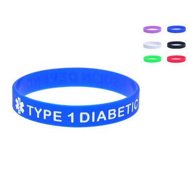 Custom Debossed Color Fill Silicone Wristband