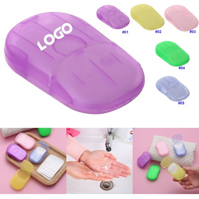 20 Pieces Portable Soap Paper for Hand Washing