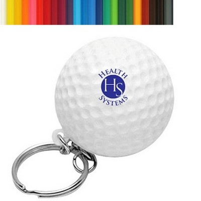 Golf Ball Stress Ball Key Chain