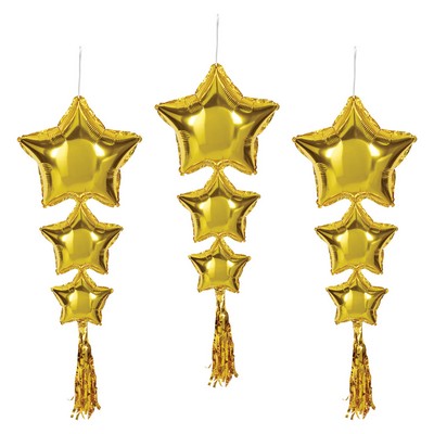 Star Balloons w/Tassels