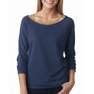 Next Level Apparel Ladies' French Terry 3/4-Sleeve Raglan