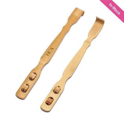 Premium Bamboo Back Scratcher with Massager 1pc