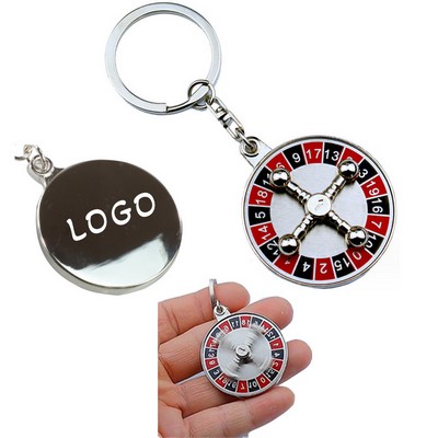 Creative Rotatable Turntable Keychain