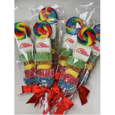 Rainbow Candy Cabob with logo