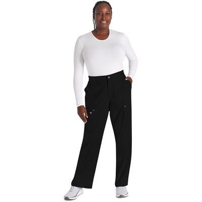 Dickie's Women's Mid Rise Zip Fly Wide Leg Cargo Pant