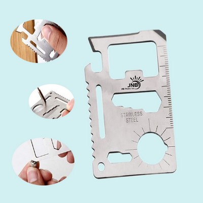 11-in-1 Multifunction Stainless Steel Knife Card Tool