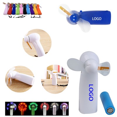 Programmable LED Handheld Fan