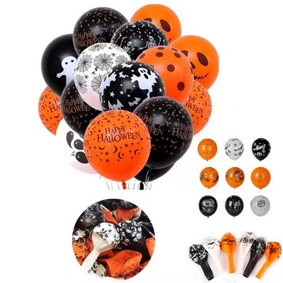 12" Halloween Theme Balloons