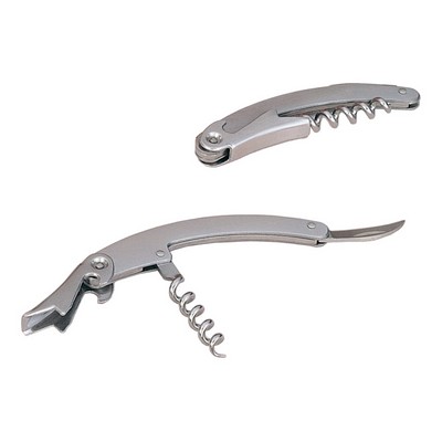 Three-In-One Corkscrew in Silver Finish