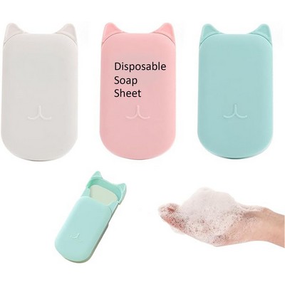 20 PCS Disposable Paper Soap Sheet