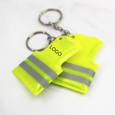 Reflective Vest Tags Keychain