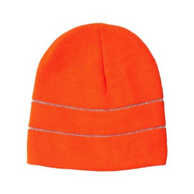 Bayside® USA Made Safety Knit Beanie w/3M Reflective Thread