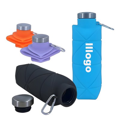 700Ml Silicone Foldable Outdoor Sports Water Bottle