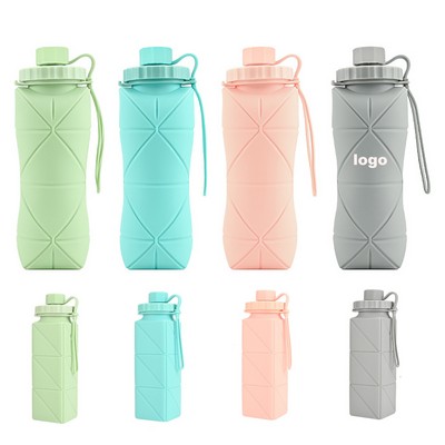 BPA-Free Leak-Proof Reusable Silicone Collapsible Bottle