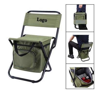 Folding Chair Seat w/Cooler Bag