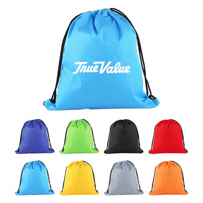 Heavy Duty Water-Resistant Drawstring Backpack