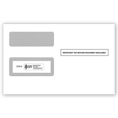 Envelopes, Double-Window, Self-Seal for 2-Up 1099 Forms