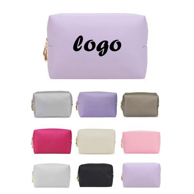 PU Leather Portable Storage Cosmetic Bag