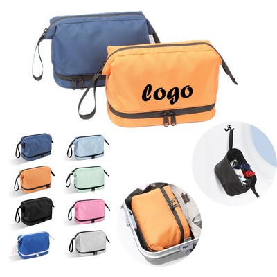 Double Layer Waterproof Travel Toiletry Bag