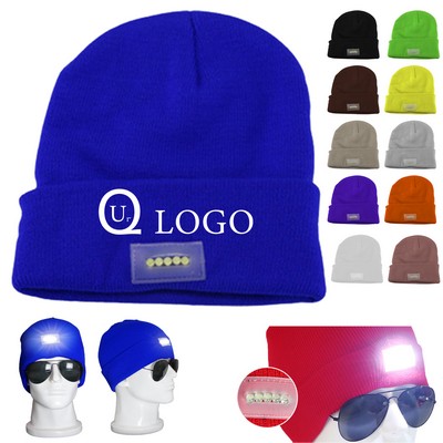 Led Luminous Knit Beanie Hat