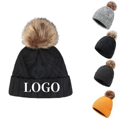 Jacquard Knitted Fall Winter Hat