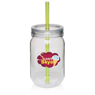 Single Wall Mason Jars 24 oz