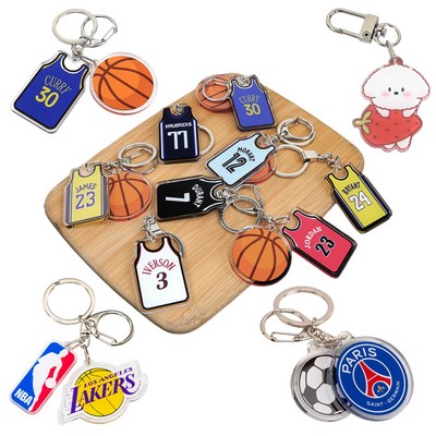 Custom Acrylic Clear Keychain Tag for Club Gift