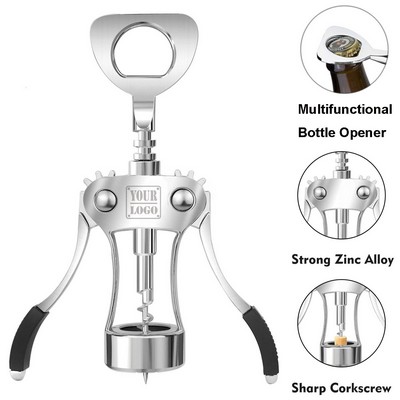 Zinc Alloy Wing Corkscrew Bottle Opener