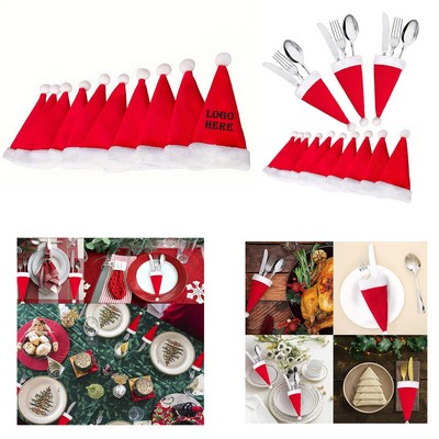 Mini Christmas Hat for Wine Bottle & Tableware