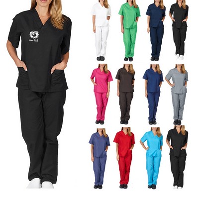 Soft V-Neck Scrub Tops for Women