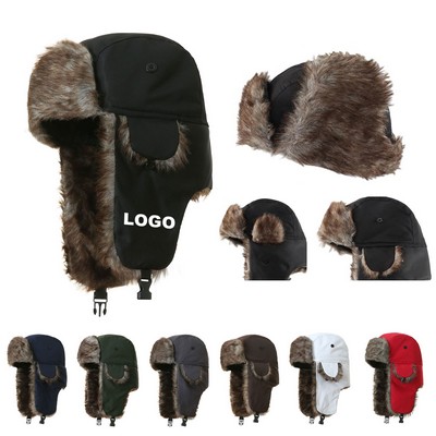 Warm Faux Fur Winter Trapper Hat