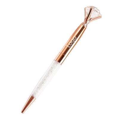 Diamond Crystal Metal Ballpoint Pen