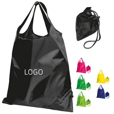 Drawstring Backpack Folding Reusable Tote Bag