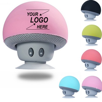 Portable Mushroom Wireless Subwoofer with Suction Cup