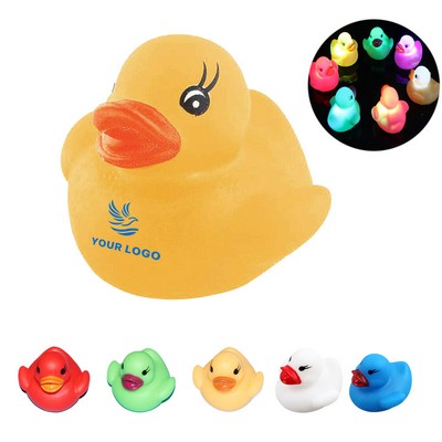 Glowing Multi-color Bath Rubber Duck