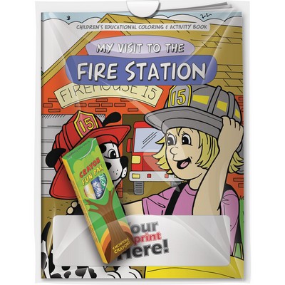 Combo Pack - CB1077 Coloring Book & 4-Pack of Crayons in a Poly Bag