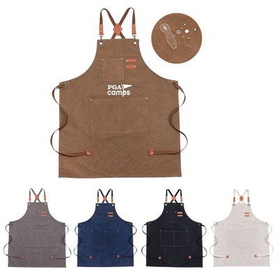 Water Proof Heavy Duty Waxed Canvas Tool Apron