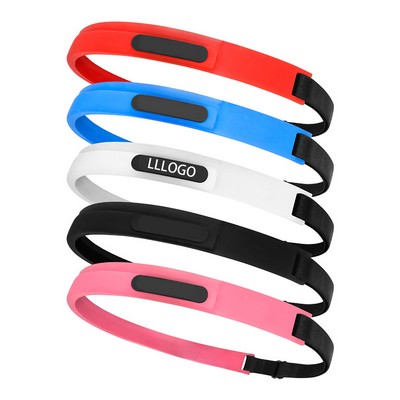 Adjustable Silicone Sports Headband