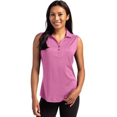 Cutter & Buck Forge Eco Stretch Recycled Womens Sleeveless Polo