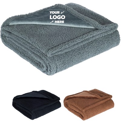 Premium Waterproof Sherpa Fleece Pet Blanket