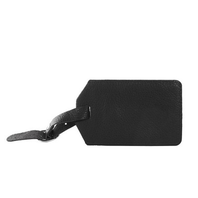 Bugatti Leather Luggage Tag-Black