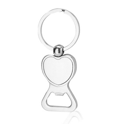 Heart Shaped Bottle Opener Keychains