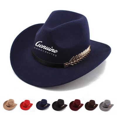 Suede Western Cowboy Hat