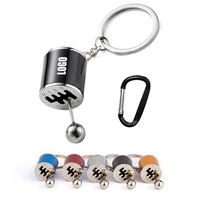 Auto Gear Shifter Model Keychain w/Carabiner